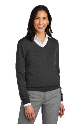 Ladies' Washable Merino V-Neck Sweater