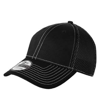 Stretch Mesh Contrast Stitch Cap
